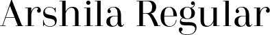 Arshila Regular font - Arshila-Regular.otf