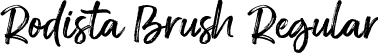 Rodista Brush Regular font - Rodista Brush.ttf