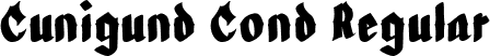 Cunigund Cond Regular font - Cunigund-Condensed.ttf