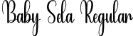 Baby Sela Regular font - BabySela.otf