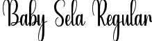 Baby Sela Regular font - BabySela.ttf