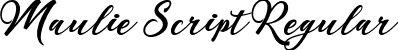 Maulie Script Regular font - Maulie Script.ttf