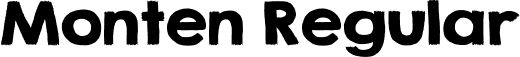 Monten Regular font - Monten.ttf