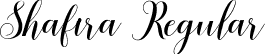 Shafira Regular font - Shafira.ttf