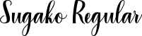 Sugako Regular font - Sugako.ttf
