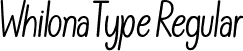 Whilona Type Regular font - Whilona Type.otf