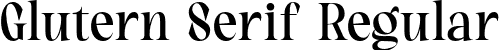 Glutern Serif Regular font - Glutern Serif.otf