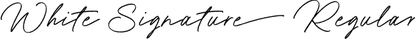 White Signature Regular font - White Signature Demo.otf