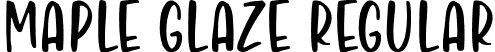 Maple Glaze Regular font - Maple Glaze.otf