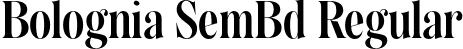 Bolognia SemBd Regular font - BologniaDemo-SemiBold.otf