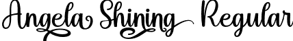 Angela Shining Regular font - Angela Shining.otf