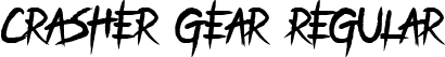 Crasher Gear Regular font - CrasherGear-Regular.ttf