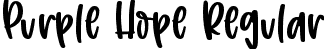 Purple Hope Regular font - Purple Hope.ttf