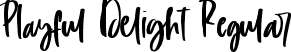 Playful Delight Regular font - Playful Delight.ttf