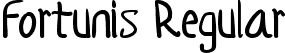 Fortunis Regular font - Fortunis.ttf