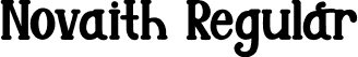 Novaith Regular font - Novaith.otf