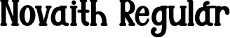 Novaith Regular font - Novaith.ttf