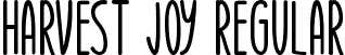 Harvest Joy Regular font - Harvest Joy.otf