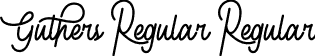 Guthers Regular Regular font - Guthers Regular_DEMO.ttf
