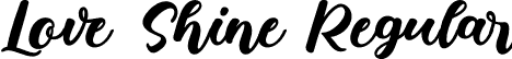 Love Shine Regular font - LoveShine.ttf