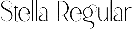 Stella Regular font - Stella.otf