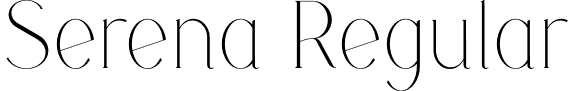 Serena Regular font - Serena.otf