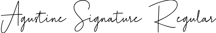 Agustine Signature Regular font - Agustine-Signature.ttf