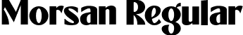 Morsan Regular font - Morsan.ttf