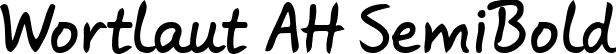 Wortlaut AH SemiBold font - wortl-sb.ttf