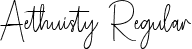 Aethuisty Regular font - Aethuisty.ttf