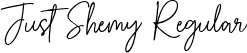 Just Shemy Regular font - Just Shemy.ttf