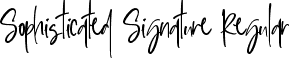 Sophisticated Signature Regular font - Sophisticated Signature.ttf