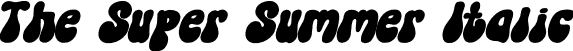 The Super Summer Italic font - TheSuperSummer-Italic.otf