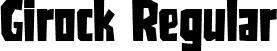 Girock Regular font - Girock.ttf