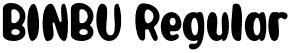 BINBU Regular font - BINBU.otf