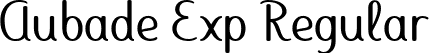 Aubade Exp Regular font - Aubade-Expanded.ttf