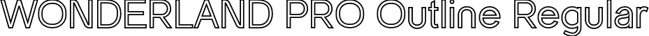 WONDERLAND PRO Outline Regular font - WONDERLANDPRO-Outline.otf