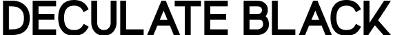 Deculate Black font - Deculate Black.ttf