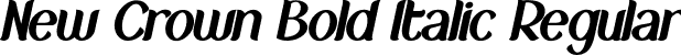 New Crown Bold Italic Regular font - New Crown Bold Italic_DEMO.otf