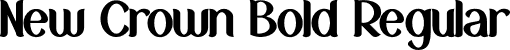 New Crown Bold Regular font - New Crown Bold_DEMO.otf