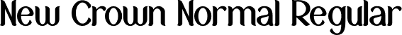 New Crown Normal Regular font - New Crown Normal_DEMO.otf