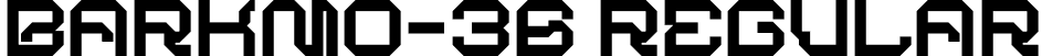 BARKMO-36 Regular font - BARKMO36-Regular.otf