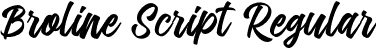 Broline Script Regular font - Broline Script.otf