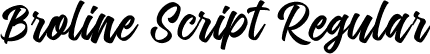 Broline Script Regular font - Broline Script.ttf