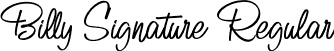 Billy Signature Regular font - Billy Signature.otf