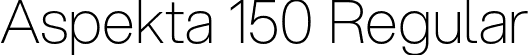 Aspekta 150 Regular font - Aspekta-150.otf