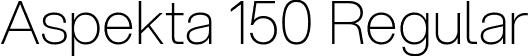 Aspekta 150 Regular font - Aspekta-150.ttf
