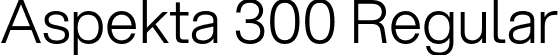 Aspekta 300 Regular font - Aspekta-300.otf