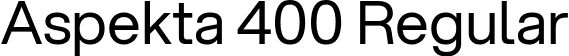 Aspekta 400 Regular font - Aspekta-400.ttf