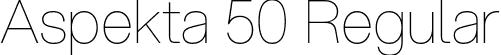 Aspekta 50 Regular font - Aspekta-50.otf